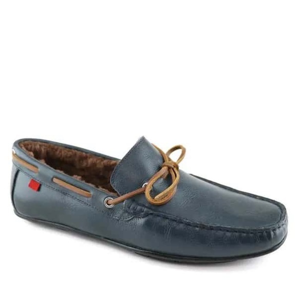 MARC JOSEPH NEW YORK ROCKEFELLER GENUINE SHEARLING LINED DRIVING SHOE SIZE 7 - Picture 2 of 12